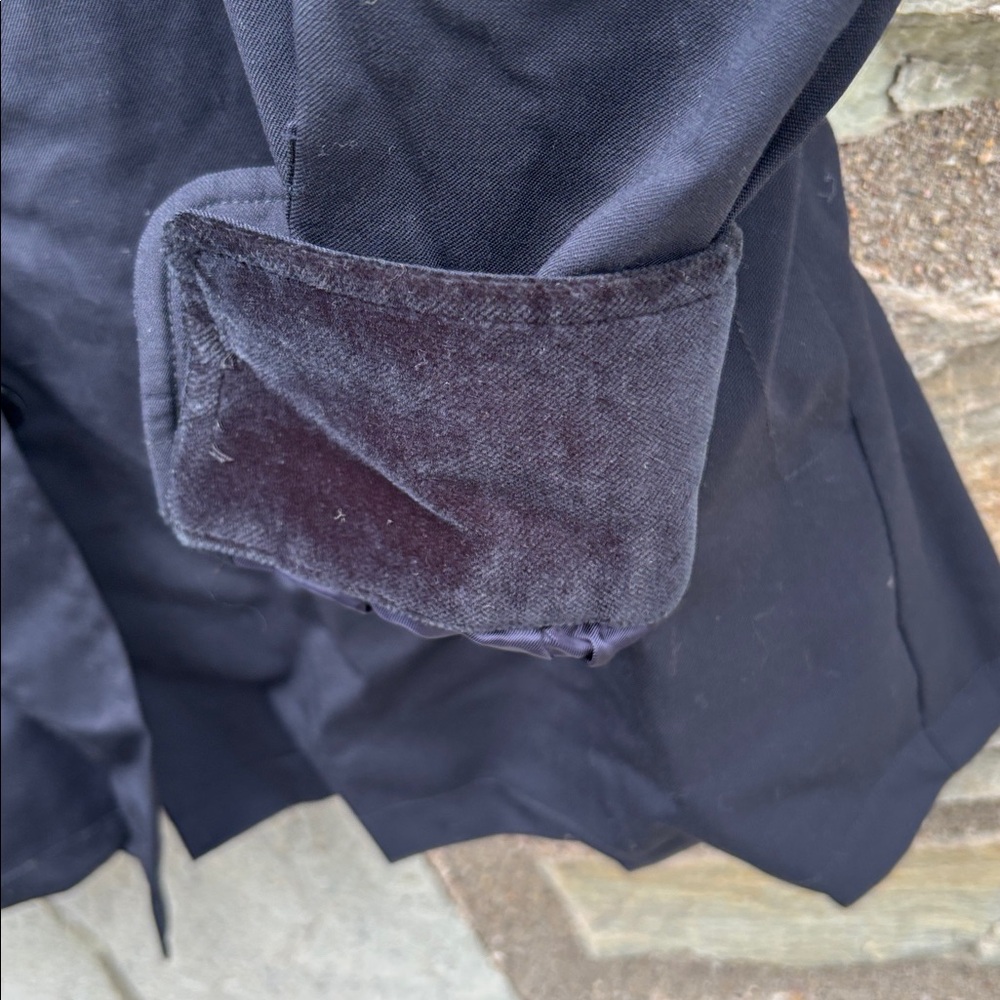 Faconnable Black Wool Button-Up Shirt Jacket - image 3